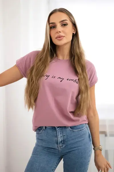 Shopping blouse is my cardio navy pink