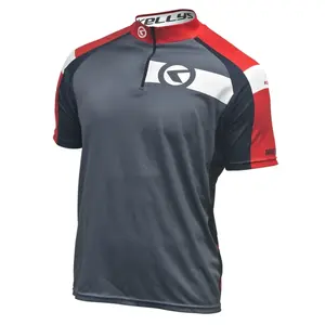 Cyklistický dres Kellys Pro Sport 017 - krátký rukáv červená S