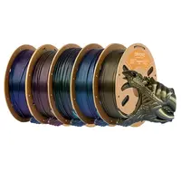 5kg ERYONE Burnt Titanium PLA Filament (1kg Blue-purple+ 1kg Red+ 1kg Green+ 1kg Blue+ 1kg Dark Golden)