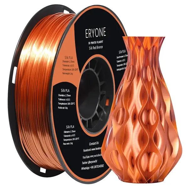 ERYONE Silk PLA Filament 1kg - Red Copper