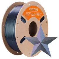 ERYONE Burnt Titanium Tri Color PLA Filament 1kg - Blue & Black & Rose-red