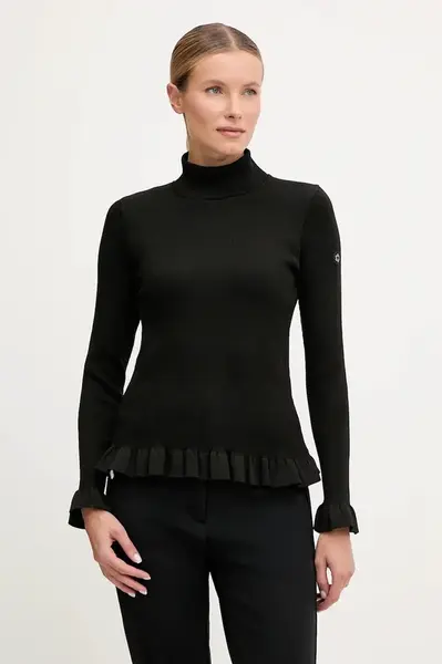 Funkční triko s dlouhým rukávem Newland LADY TURTLENECK černá barva, N46820.34