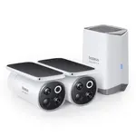 Venkovní kamera Baseus Security S1 Pro 3K (sada 2ks+centrální stanice) bílá