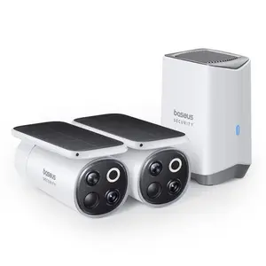 Venkovní kamera Baseus Security S1 Pro 3K (sada 2ks+centrální stanice) bílá