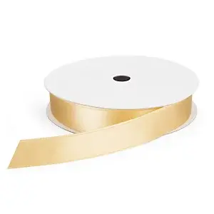Saténová stuha šířka 25mm, délka 45m, zlatá