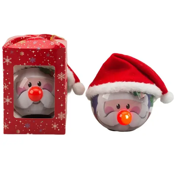 Vianočná LED guľa 8 cm 39843