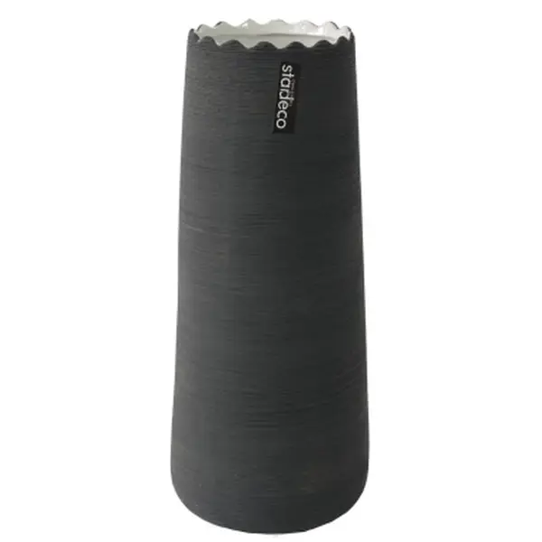 Váza Greta 30 cm, šedá matná
