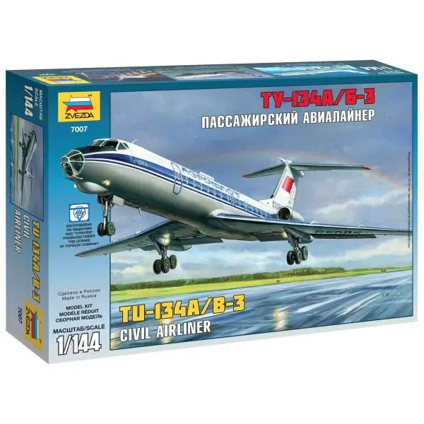 Model Kit letadlo 7007 - Tupolev Tu-134b (1: 144)