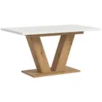 MID.YOU VÝSUVNÝ STŮL, bílá, 150-190/90/76 cm