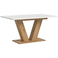 MID.YOU VÝSUVNÝ STŮL, bílá, 150-190/90/76 cm