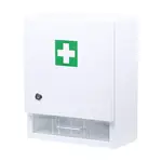 Nástenná lekárnička drevená pre 10 osôb biela