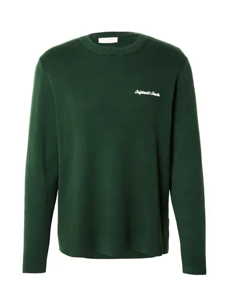 JACK & JONES Sveter 'JORNORREBRO'  tmavozelená
