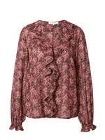 rosemunde Blúzka 'Sally'  ružová / červená / bordová / čierna