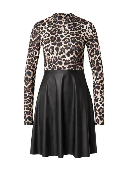 ABOUT YOU Šaty 'Sita'  krémová / hnedá / čierna