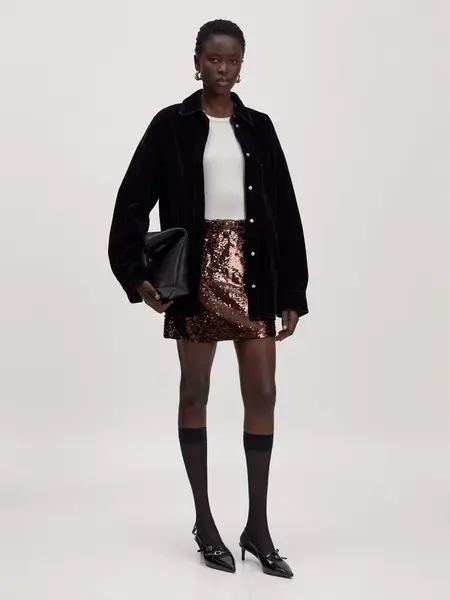 EDITED Sukňa 'Geri'  hnedá