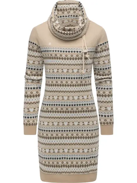 Ragwear Šaty 'Chlloe'  béžová / čierna / šedobiela