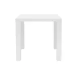 Livetastic JÍDELNÍ STŮL, vysoce lesklá bílá, 80/80/76 cm