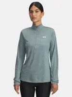 Under Armour Tech 1/2 Zip T-Shirt - Twist-BLU - Women's
