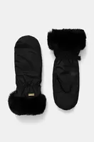 Rukavice Barbour dámské, černá barva, LGL0114