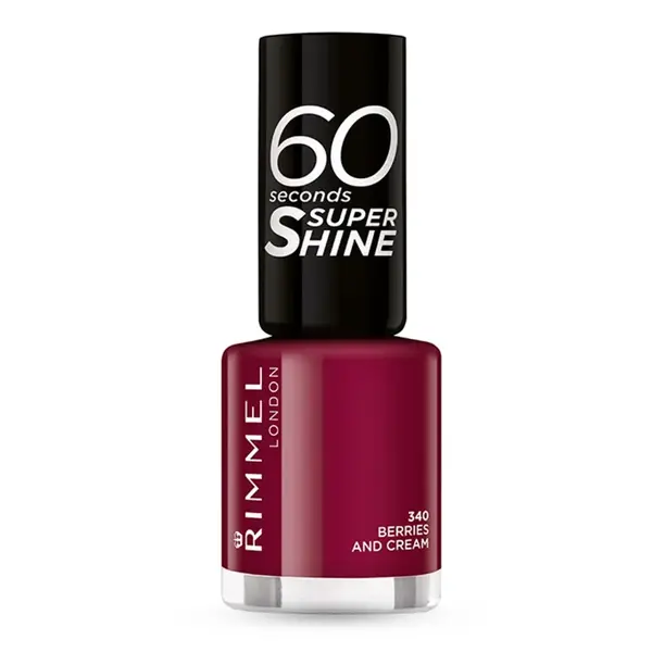 Rimmel Lak na nehty 60 Seconds Super Shine 8 ml 340 Berries And Cream