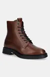 Tommy Hilfiger Vysoké kožené boty Tommy Hilfiger HILFIGER COMFORT LWT LTH BOOT