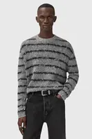 Svetr s příměsí vlny AllSaints DISSOLVED