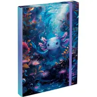 BAAGL AXOLOTL Obal na školské zošity A4, ružová, veľkosť