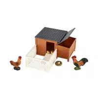 Kurník s výběhem plast s doplňky