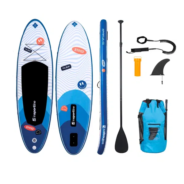 Paddleboard s příslušenstvím inSPORTline Wavelet 9'6" modrá