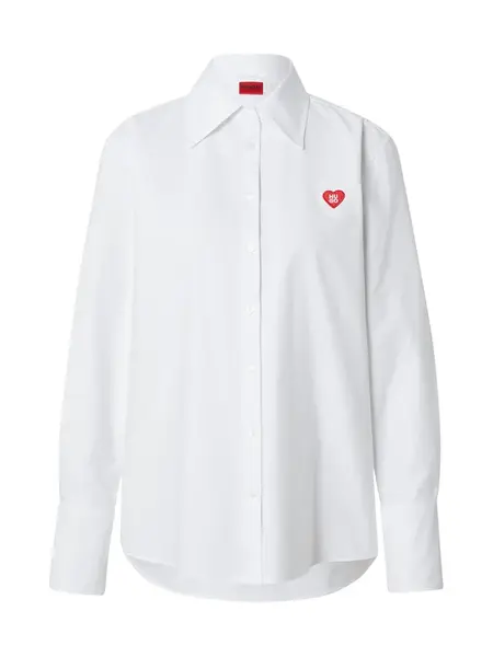 HUGO Blúzka 'Erselia'  červená / biela