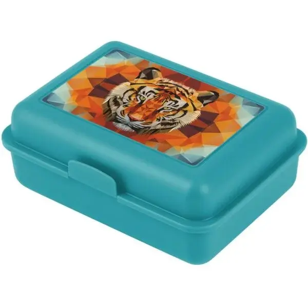 BAAGL TIGER Box na desiatu, tyrkysová, veľkosť