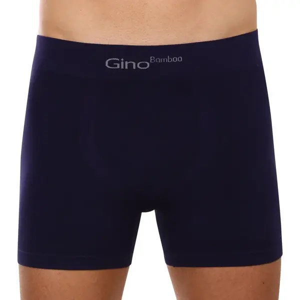 Gino Pánské boxerky bezešvé bambusové modré (54004) XL