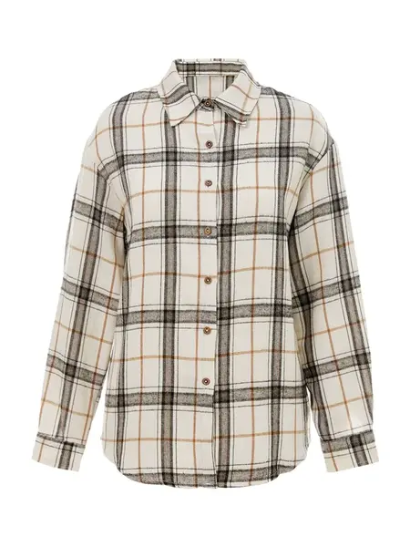 Imily Bela Blúzka  krémová / hnedá / čierna