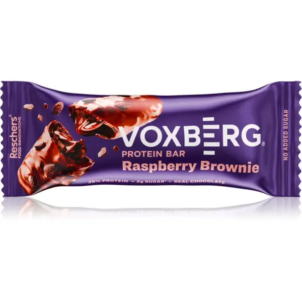 Voxberg Proteinová tyčinka proteínová tyčinka bez cukru príchuť Raspberry Brownie 50 g