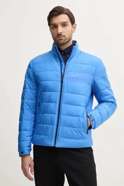 Bunda BOSS H-Cenitos pánská, fialová barva, přechodná, 50519237