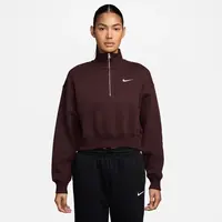Nike Sportswear Phoenix Fleece Womens 1/4-Zip Cropped Sweatshirt M