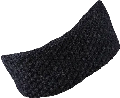 Unisex pletená čelenka sherpa laura tmavě šedá uni