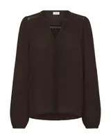 Kaffe Blúzka 'KAStine Amber'  tmavohnedá