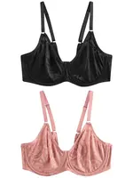 Next Podprsenka  ružová / čierna
