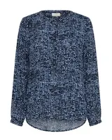 Kaffe Blúzka 'KA Pollie'  námornícka modrá / svetlomodrá