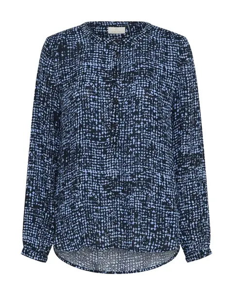 Kaffe Blúzka 'KA Pollie'  námornícka modrá / svetlomodrá