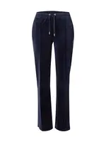 Juicy Couture Nohavice 'Tina'  námornícka modrá / strieborná