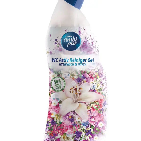 Ambi Pur WC Active gel bílé květy 750 ml
