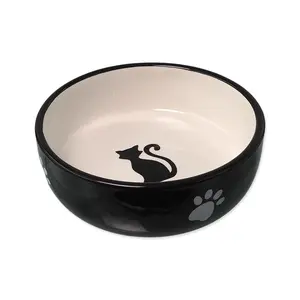 MAGIC CAT Miska keramická černá/bílá 13,4x4 cm 170 ml