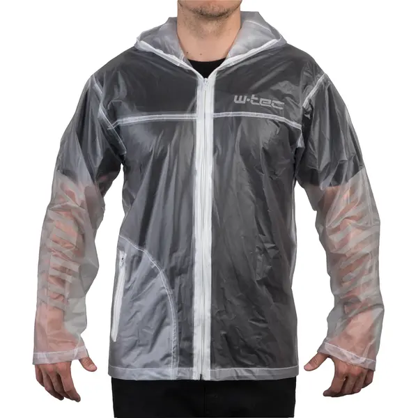 Moto pláštěnka W-TEC Lighty transparentní M