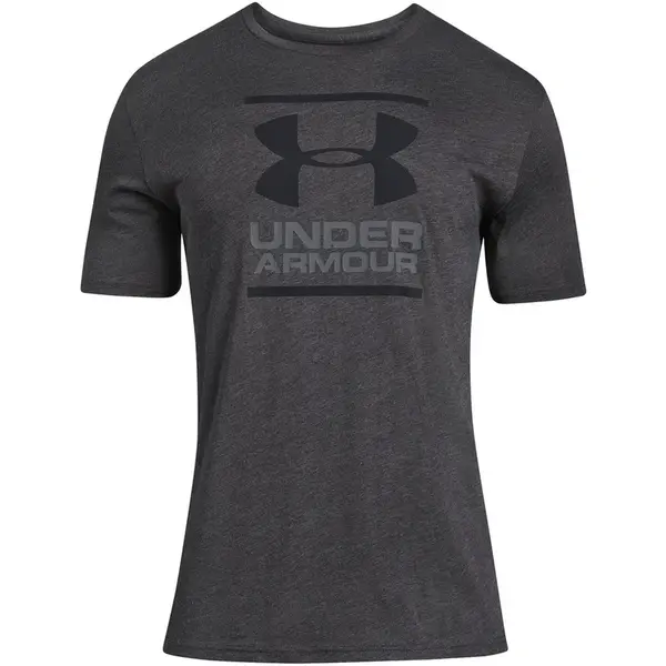 Pánské triko Under Armour GL Foundation SS T Charcoal Medium Heather/Graphite/Black S