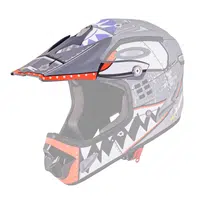 Náhradní kšilt pro přilbu W-TEC FS-605 Skull Smile