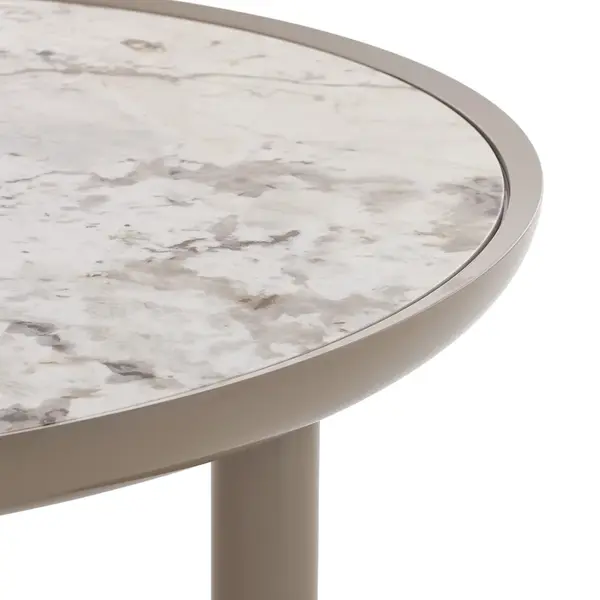 Odkládací stolek K-TOP Ø 105, více variant - Kartell Barva: Přírodní tundra / Šedá