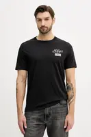 Bavlněné tričko Tommy Hilfiger pánské, černá barva, s potiskem, MW0MW41471