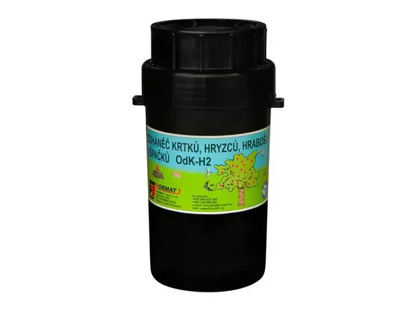 Odpuzovač krtků a hrabošů FORMAT OdK-H2 s náhodně se měnícím zvukem - rozbaleno - pomačkaný obal